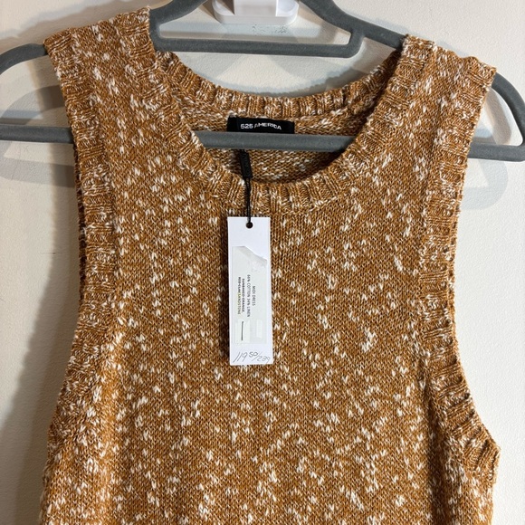 525 America Sz M (estimated) Sleeveless Knit Crew Neck Shift Midi Dress NEW. - Picture 5 of 10